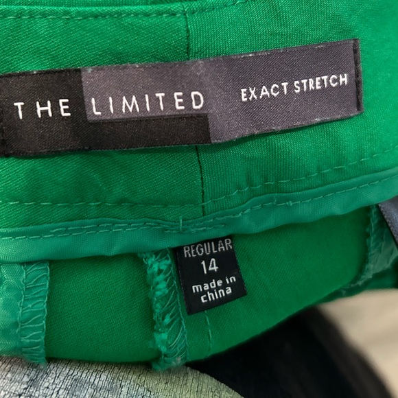 The Limited Exact Stretch Green Pants Size 14 - Picture 8 of 9